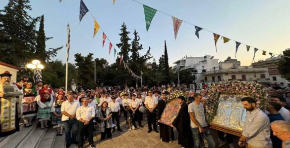 Μεθέορτος Εσπερινός και λιτάνευση Ιεράς Εικόνας Παναγίας «Ρίζα του Ιεσσαί» στη Νέα Ιωνία