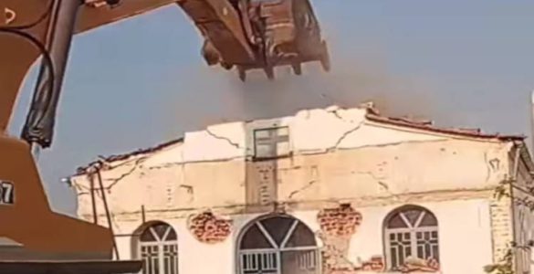 Κατεδαφίστηκε ο Ιερός Ναός Αγίου Γεωργίου στην Αχλάδα Φλώρινας