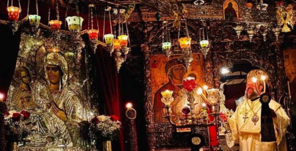 Η εορτή του Αγίου Λουκά στην Ιερά Μονή Προφήτου Ηλιού Θήρας