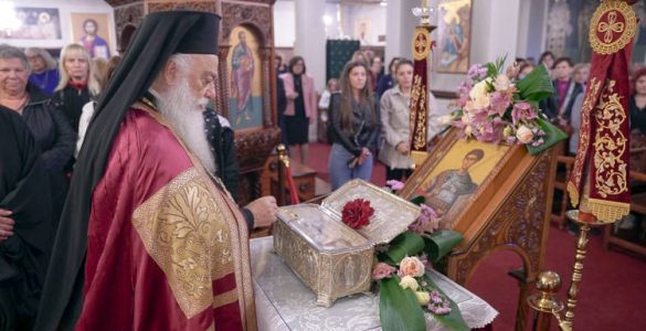 Πλήθος πιστών για τον Άγιο Λουκά και τον Άγιο Δημήτριο στην Ιερά Μονή Παναγίας Δοβρά