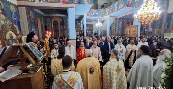 Εσπερινός Αγίου Ιωάννου του Χρυσοστόμου στο Κάτω Κεράσοβο Μακρυνείας