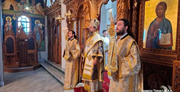 Αρχιερατική Θεία Λειτουργία στην Λεύκα Αιτωλοακαρνανίας