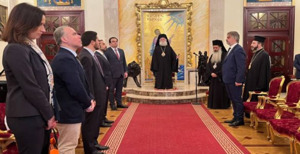 Ο Κυριάκος Πιερρακάκης στο Πατριαρχείο Αλεξανδρείας