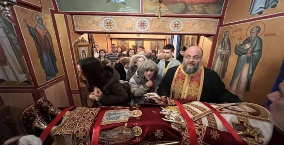 Μεθέορτος Εσπερινός και Λιτάνευση Ιερού Σκηνώματος Αγίου Ελευθερίου στη Νέα Ιωνία