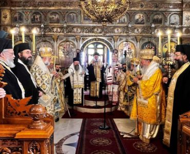 Αρχιερατικό Συλλείτουργο στη γενέτειρα του Χαλκίδος Χρυσοστόμου