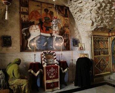 Μνήμη της Ανακομιδής του Λειψάνου του Αγίου Γεωργίου Τροπαιοφόρου στο Πατριαρχείο Ιεροσολύμων