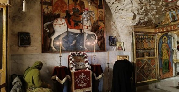 Μνήμη της Ανακομιδής του Λειψάνου του Αγίου Γεωργίου Τροπαιοφόρου στο Πατριαρχείο Ιεροσολύμων