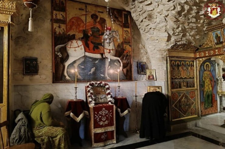 Μνήμη της Ανακομιδής του Λειψάνου του Αγίου Γεωργίου Τροπαιοφόρου στο Πατριαρχείο Ιεροσολύμων