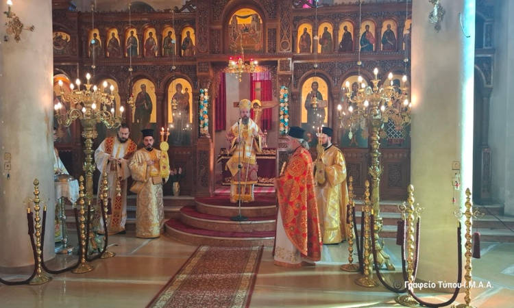 Η εορτή του Αποστόλου Ανδρέα στη Μητρόπολη Αιτωλοακαρνανίας