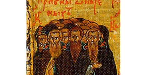 20 Μαρτίου: Άγιοι Αββάδες εν τη μονή του Αγίου Σάββα αναιρεθέντες, των λεγομένων Μαύρων