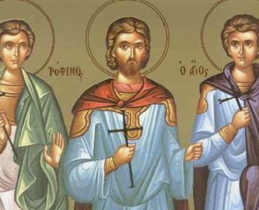19 Σεπτεμβρίου: Άγιοι Τρόφιμος, Σαββάτιος και Δορυμέδων